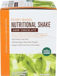 Whole Foods Market, Plant Based Nutritional Shake - Dark Chocolate, 10 Count