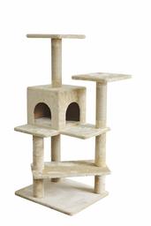 AmazonBasics - Albero tiragraffi con condo (Arricciato), Cubo a Doppi Lati, Stivaletti da Pioggia zebrati - Bambini