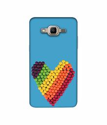 Amazon Brand - Solimo Designer Ball Heart 3D Printed Hard Back Case Mobile Cover for Samsung Galaxy J2 Prime