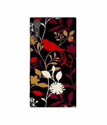 Amazon Brand - Solimo Designer Flower Bunch Pain On Cloth 3D Printed Hard Back Case Mobile Cover for Sony Xperia XZ Dual