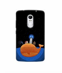 Amazon Brand - Solimo Designer Whale 3D Printed Hard Back Case Mobile Cover for Lenovo Vibe X3