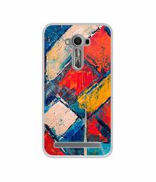 Amazon Brand - Solimo Designer Dark Multicolor Blocks UV Printed Soft Back Case Mobile Cover for Asus Zenfone 2 Laser ZE550KL