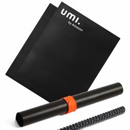 UMI. by Amazon - Forros para Horno Estera de Barbacoa Forro de Teflón Horno Liner, Antiadherente Sin PFOA, para la Parte Inferior de Hornos Convección, Electricidad, Gas y Microondas, 2 Set, 42x60cm