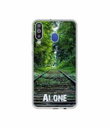 Amazon Brand - Solimo Designer Alone UV Printed Soft Back Case Mobile Cover for Samsung Galaxy M30