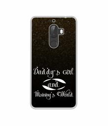 Amazon Brand - Solimo Designer Daddy's Girl and Mummy World UV Printed Soft Back Case Mobile Cover for 10.or G