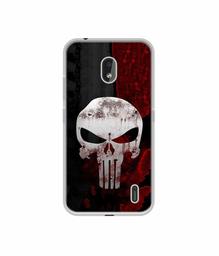 Amazon Brand - Solimo Designer Punisher Skull UV Printed Soft Back Case Mobile Cover for Nokia 2.2