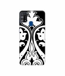 Amazon Brand - Solimo Designer S Shape Rangoli 3D Printed Hard Back Case Mobile Cover for Samsung Galaxy M31