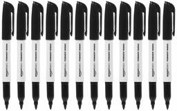 AmazonBasics - Permanentmarker, Schwarz, 12er-Pack