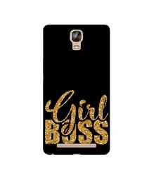 Amazon Brand - Solimo Designer Sparkle Girl Boss 3D Printed Hard Back Case Mobile Cover for Gionee Marathon M5 Plus