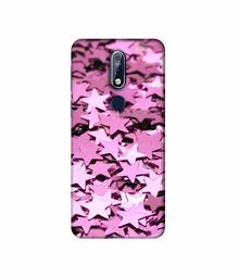 Amazon Brand - Solimo Designer Glitter Stars 3D Printed Hard Back Case Mobile Cover for Nokia 7.1