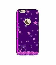 Amazon Brand - Solimo Designer Sparkling Stars 3D Printed Hard Back Case Mobile Cover for Apple iPhone 6 / 6S (Logo Cut)