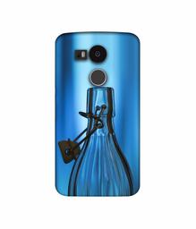 Amazon Brand - Solimo Designer Blue Bottle 3D Printed Hard Back Case Mobile Cover for LG Nexus 5X