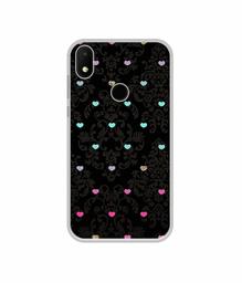 Amazon Brand - Solimo Designer Heart Texture UV Printed Soft Back Case Mobile Cover for Micromax Canvas 2 Plus (2018)