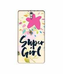 Amazon Brand - Solimo Designer Super Girl 3D Printed Hard Back Case Mobile Cover for Sony Xperia C5 Ultra Dual