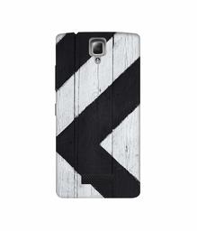 Amazon Brand - Solimo Designer Black Paint Texture on Wood 3D Printed Hard Back Case Mobile Cover for Lenovo A2010