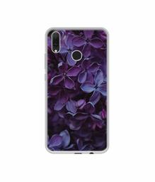 Amazon Brand - Solimo Designer Purple Flowers UV Printed Soft Back Case Mobile Cover for Huawei Y9 (2019)