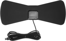 AmazonBasics - Antena de TV ultra fina para interiores, alcance de 40,2 km