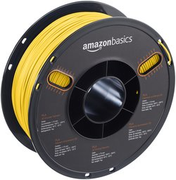 AmazonBasics PLA 3D Printer Filament, 1.75mm, Translucent Yellow, 1 kg Spool