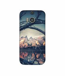 Amazon Brand - Solimo Designer Tree Reflextion 3D Printed Hard Back Case Mobile Cover for HTC One M8