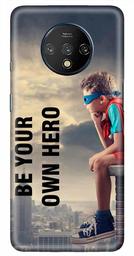 Amazon Brand - Solimo Designer Be Our Own Hero 3D Printed Hard Back Case Mobile Cover for OnePlus 7T