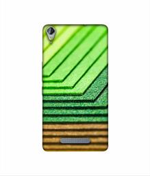 Amazon Brand - Solimo Designer Green Shad Texture 3D Printed Hard Back Case Mobile Cover for Micromax Canvas Juice 3Plus Q394