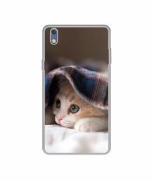 Amazon Brand - Solimo Designer Sleepy Kitten UV Printed Soft Back Case Mobile Cover for Lyf Water 8