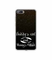 Amazon Brand - Solimo Designer Daddy's Girl and Mummy World UV Printed Soft Back Case Mobile Cover for I Kall K1