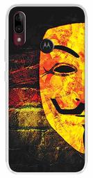 Amazon Brand - Solimo Designer Multicolor Halloween Abstract Printed Soft Back Case Mobile Cover for Motorola Moto E6s / Motorola Moto E6 Plus