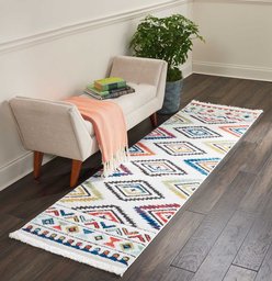 Amazon Brand - Movian Matevir, Rectangular area rug, Geometric pattern