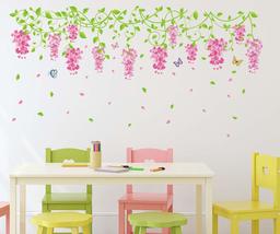 Amazon Brand - Solimo Wall Sticker for Living Room (Floral Confetti, Ideal Size on Wall - 70 cm x 50 cm)