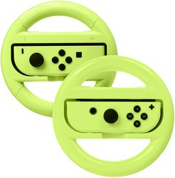 AmazonBasics - Volanti per Nintendo Switch - Giallo neon (confezione da 2)