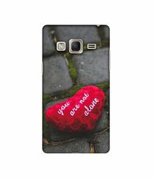 Amazon Brand - Solimo Designer You are Not Alone 3D Printed Hard Back Case Mobile Cover for Samsung Z3