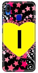 Amazon Brand - Solimo Designer Heart Pattern Alphabet-I 3D Printed Hard Back Case Mobile Cover for Vivo Y93