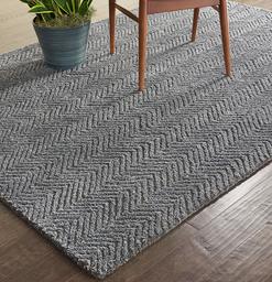 Amazon Brand – Rivet Contemporary Chevron Area Rug, 5' 9