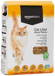 AmazonBasics Cat Litter Wood Pellets 30L