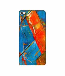 Amazon Brand - Solimo Designer Sky Blue and Orange Canvas 3D Printed Hard Back Case Mobile Cover for Gionee Elife S7