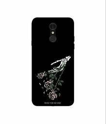 Amazon Brand - Solimo Designer Rose for No One 3D Printed Hard Back Case Mobile Cover for LG Q7