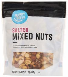 Amazon Brand - Happy Belly Salted Mixed Nuts, 16 Ounce