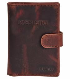 Leather Passport Holder - for Men and Women - British Passport Holder Credit Card Holder for Credit Cards