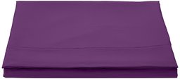 AmazonBasics Drap plane en microfibre, 280 x 320 + 10 cm - Plum