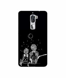 Amazon Brand - Solimo Designer Couples Sitting at Dark 3D Printed Hard Back Case Mobile Cover for Coolpad Cool1 Dual