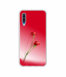 Amazon Brand - Solimo Designer Red Roses UV Printed Soft Back Case Mobile Cover for Samsung Galaxy A50