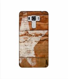 Amazon Brand - Solimo Designer Star Impression On Wood 3D Printed Hard Back Case Mobile Cover for Asus Zenfone 3 Laser ZC551KL