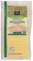 365 Everyday Value, Organic Mozzarella Cheese, Slices, 12 oz