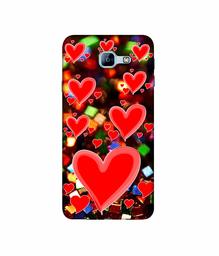 Amazon Brand - Solimo Designer Heart Texture on Glitters 3D Printed Hard Back Case Mobile Cover for Samsung Galaxy A8 (2016)