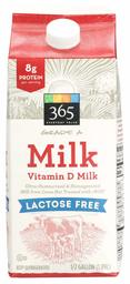 365 Everyday Value, Vitamin D Milk, 1/2 gallon