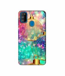 Amazon Brand - Solimo Designer Hanging Balls 3D Printed Hard Back Case Mobile Cover for Samsung Galaxy M21 / M30s