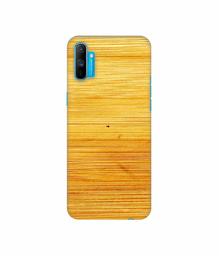 Amazon Brand - Solimo Designer Yellow Brush Texture 3D Printed Hard Back Case Mobile Cover for Realme C3