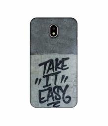 Amazon Brand - Solimo Designer Take It Easy UV Printed Soft Back Case Mobile Cover for Samsung Galaxy J7 Pro