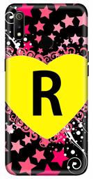 Amazon Brand - Solimo Designer Heart Pattern Alphabet-R 3D Printed Hard Back Case Mobile Cover for Realme 3 / Realme 3i